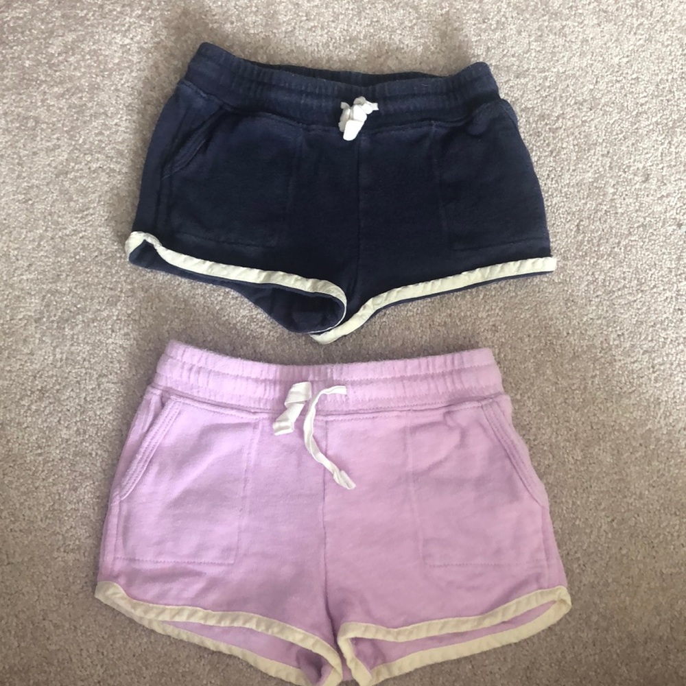 Crewcuts Tie Waist Cotton Play Shorts 2T Set of 2